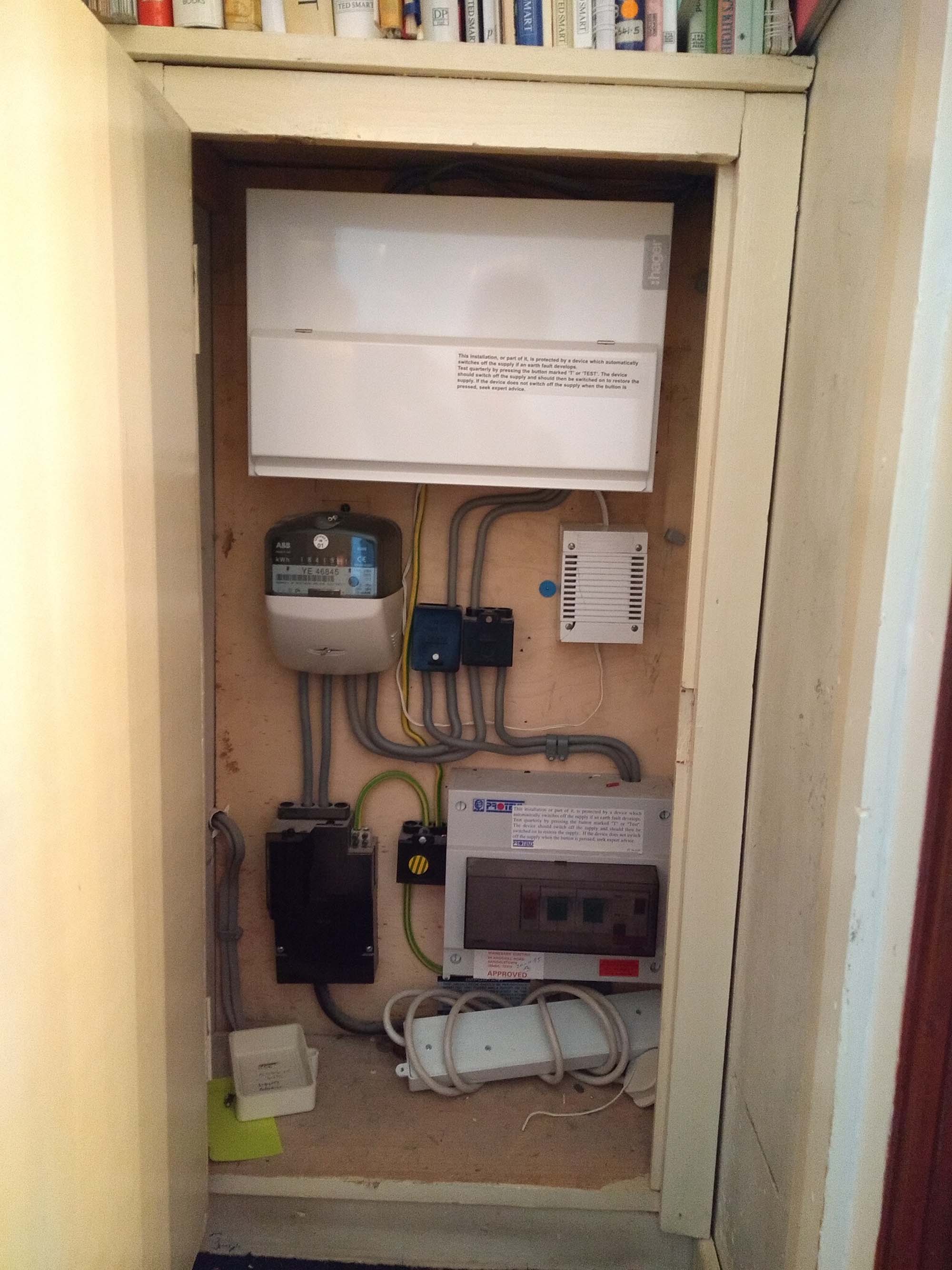 New fuse box after replacement in Antrim, Northern Ireland.